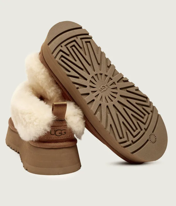 Зимние ботинки с чашками Ugg, бежевый — фото 4