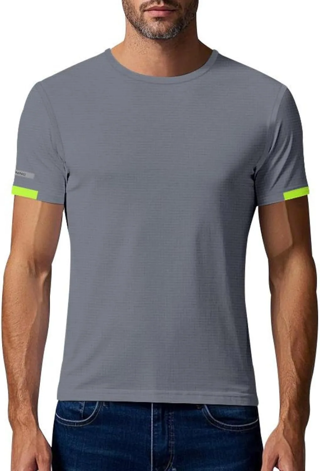 

Мужская однотонная футболка для спорта и отдыха