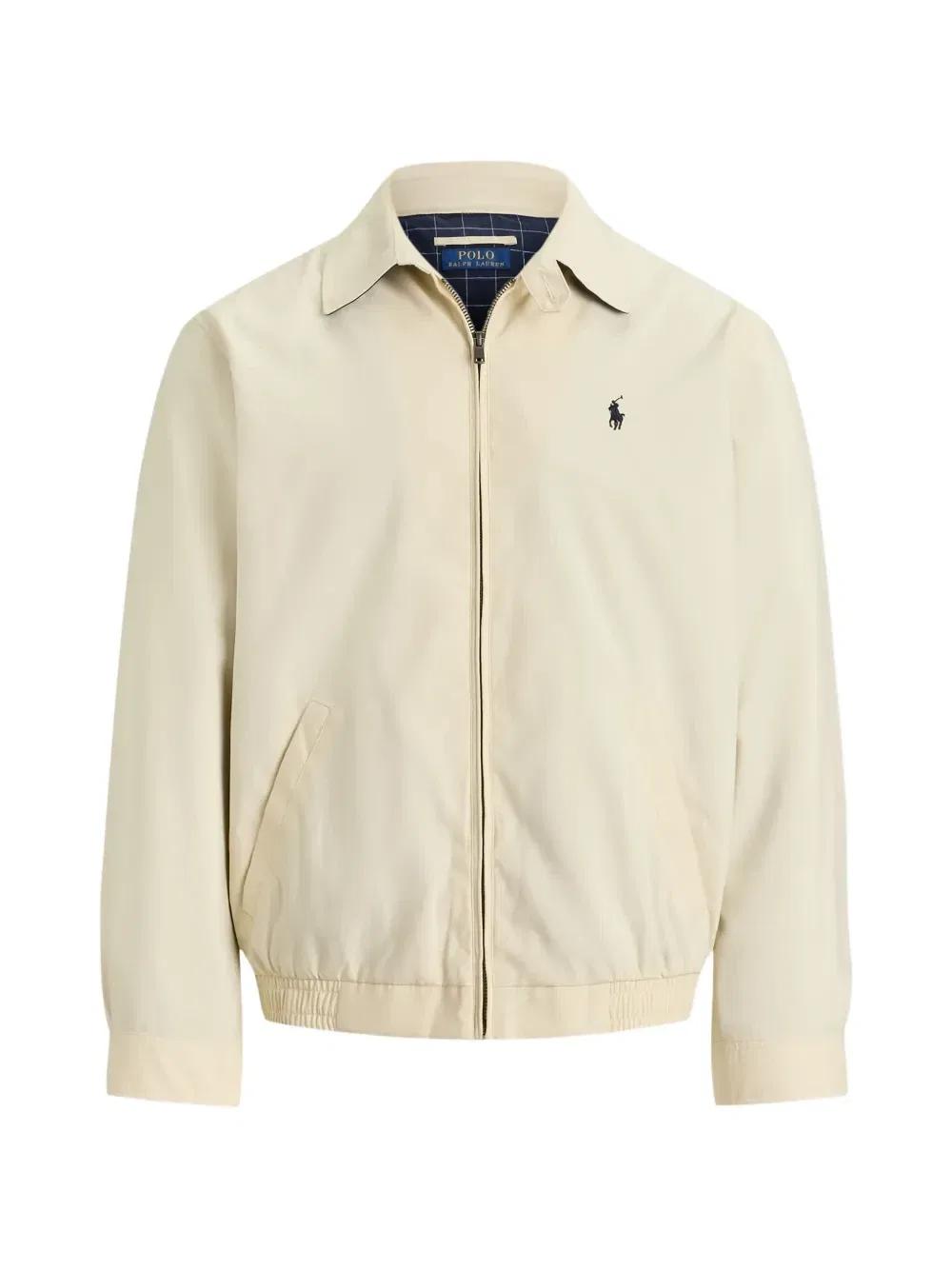 Легкая куртка на молнии с вышитым логотипом POLO RALPH LAUREN, бежевый