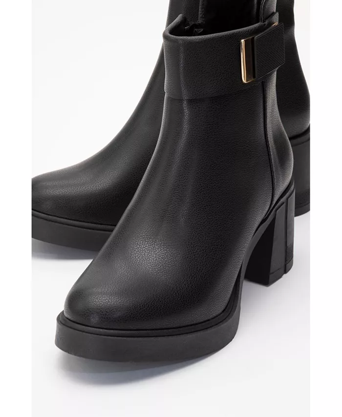 Сапоги Rashe на блочном каблуке с молнией (женские) Prologue Shoes, черный — фото 3