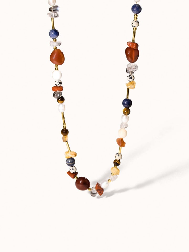 

PURELEI Колье «Гавайский закат», размер 40-45, золото