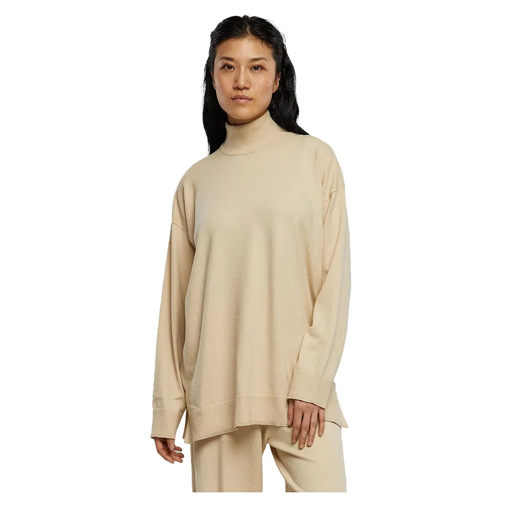 

Свитер Urban Classics Knitted Eco Viscose high neck, бежевый