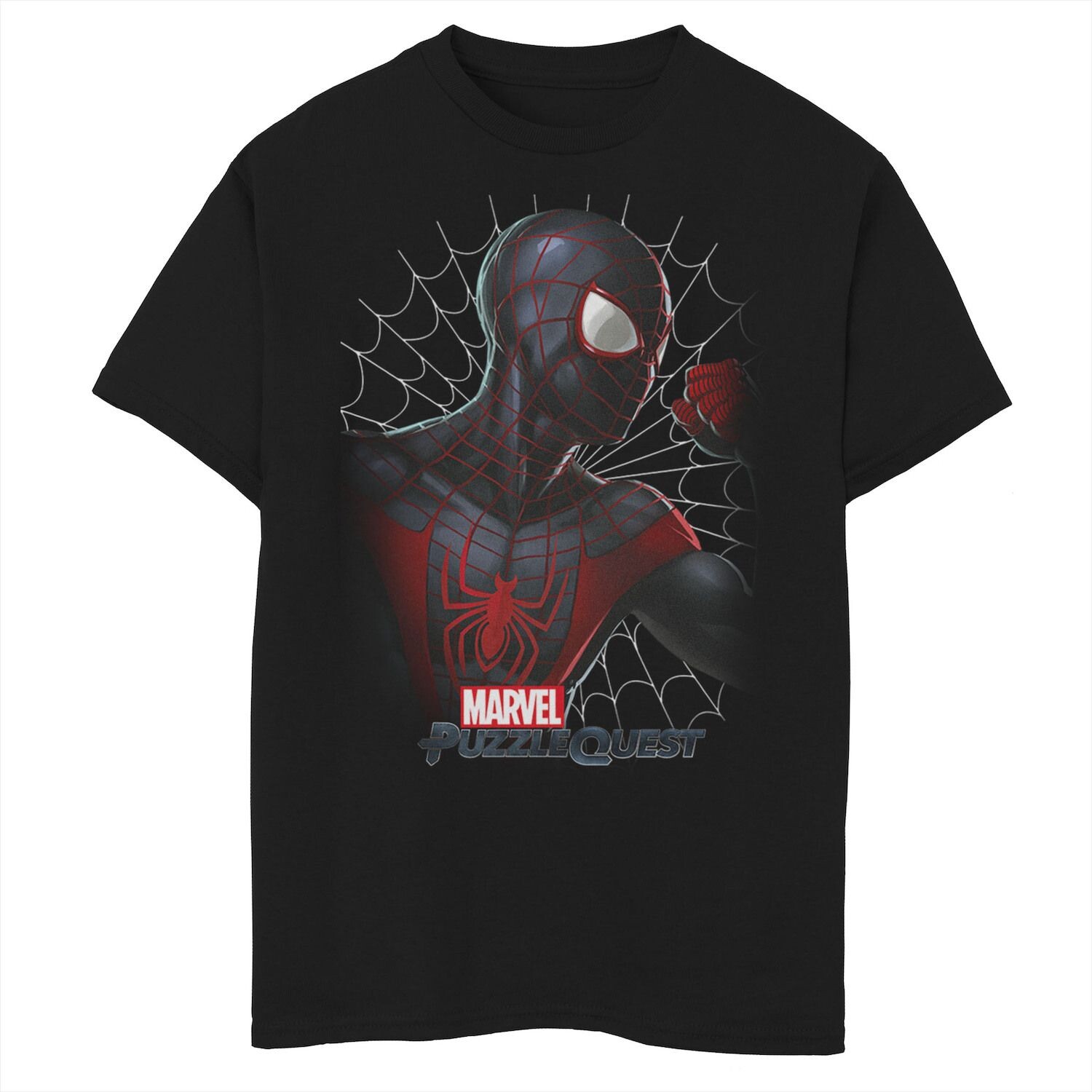 

Футболка с изображением портрета и профиля Marvel Puzzle Quest для мальчиков 8–20 лет Marvel