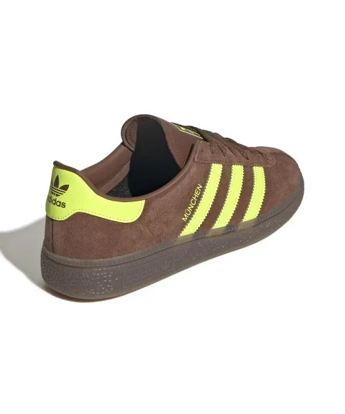 Женские кроссовки adidas Originals MUENCHEN из кожи adidas коричневые — фото 4