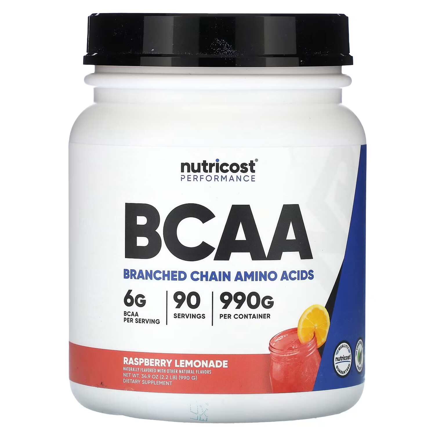 

Добавка Nutricost Performance BCAA с малиновым лимонадом, 2,990 г