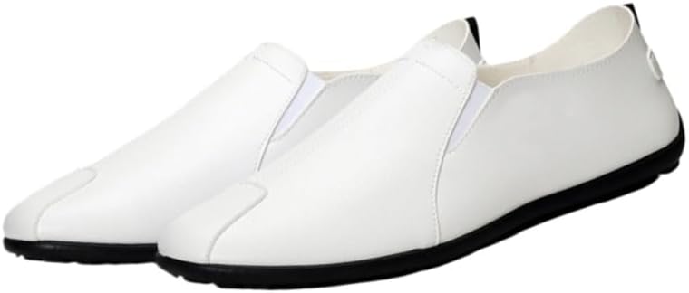 

Мужские повседневные туфли однотонного цвета с ПУ-покрытием, подходят для ежедневной носки, простой дизайн Fusecottc, белый