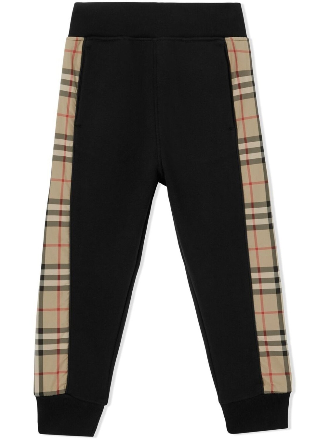 

Burberry Kids спортивные брюки с отделкой Vintage Check, черный