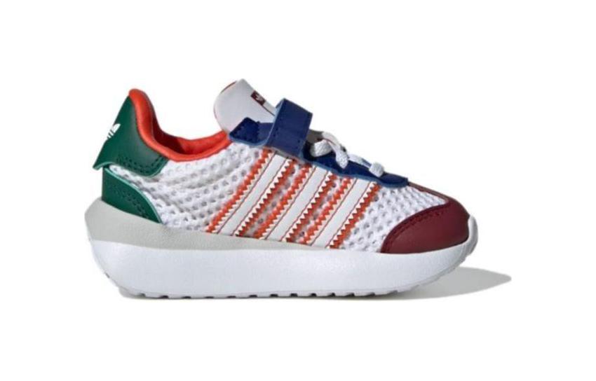 Adidas Originals COUNTRY XLG Abrasion Resistant Low top Toddler Shoes White Red Blue Infant And Toddler — фото 3