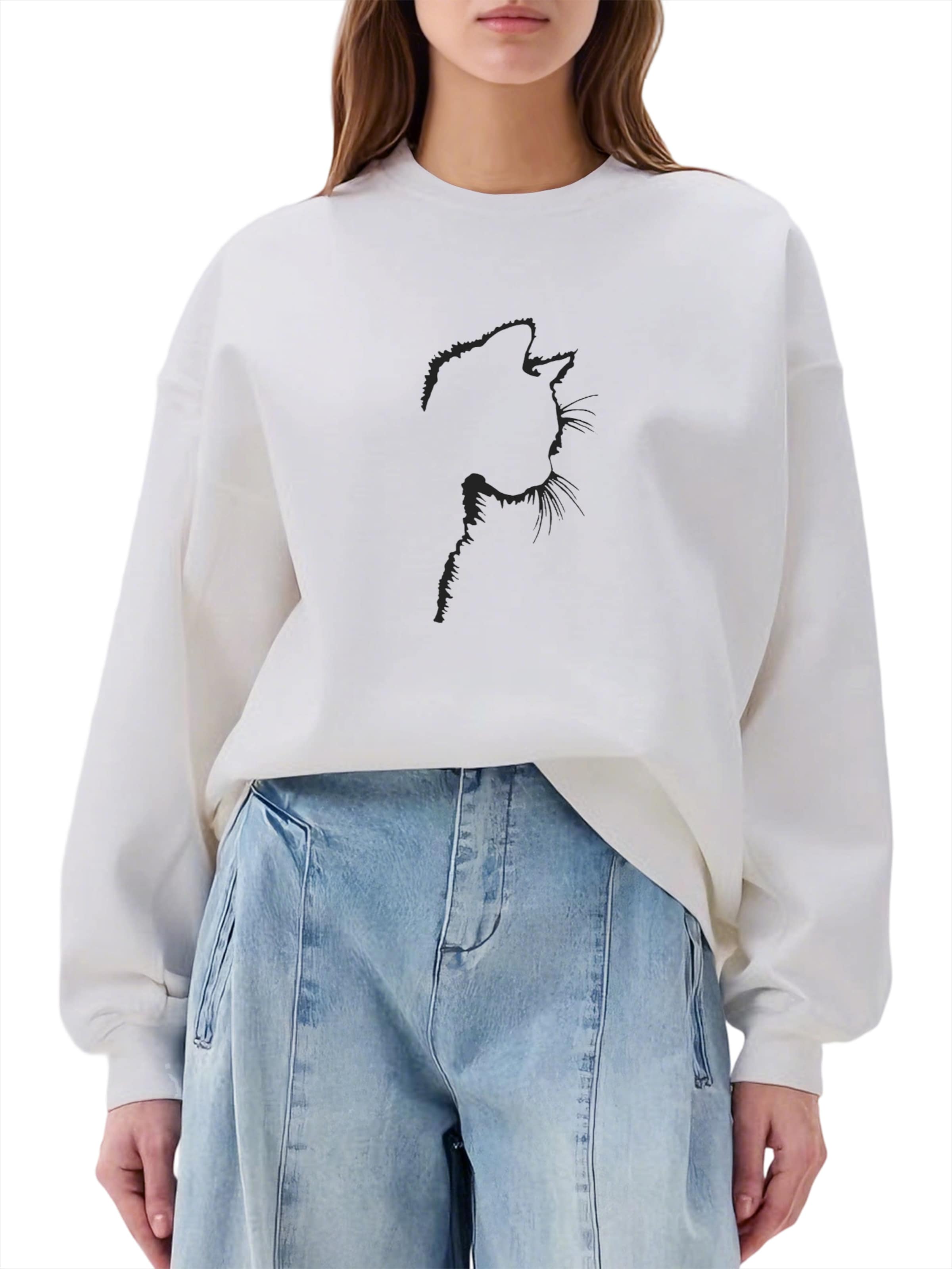 

GORHEY Свитшот в белом цвете