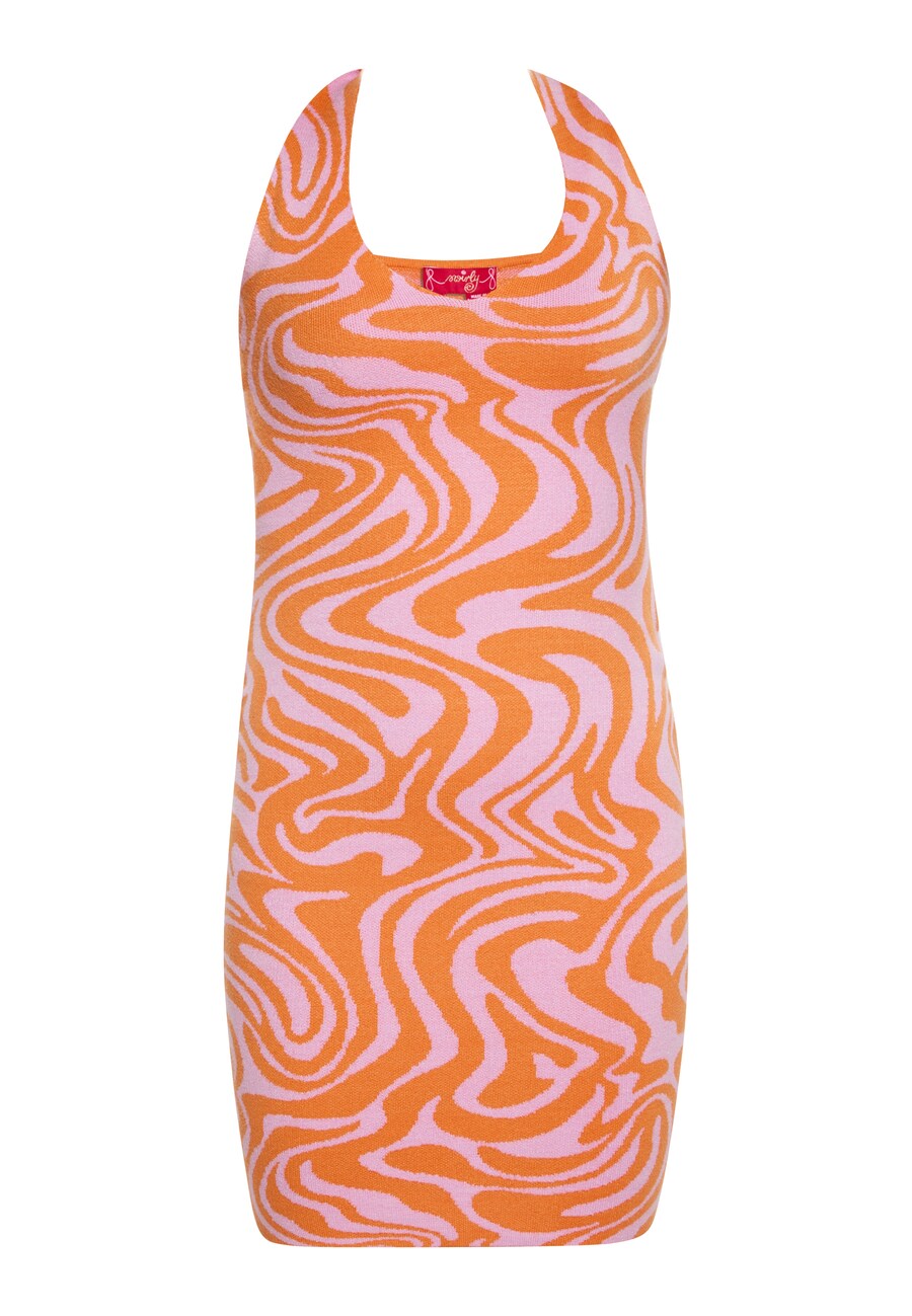 

Вязаное платье swirly, цвет Orange/Pink