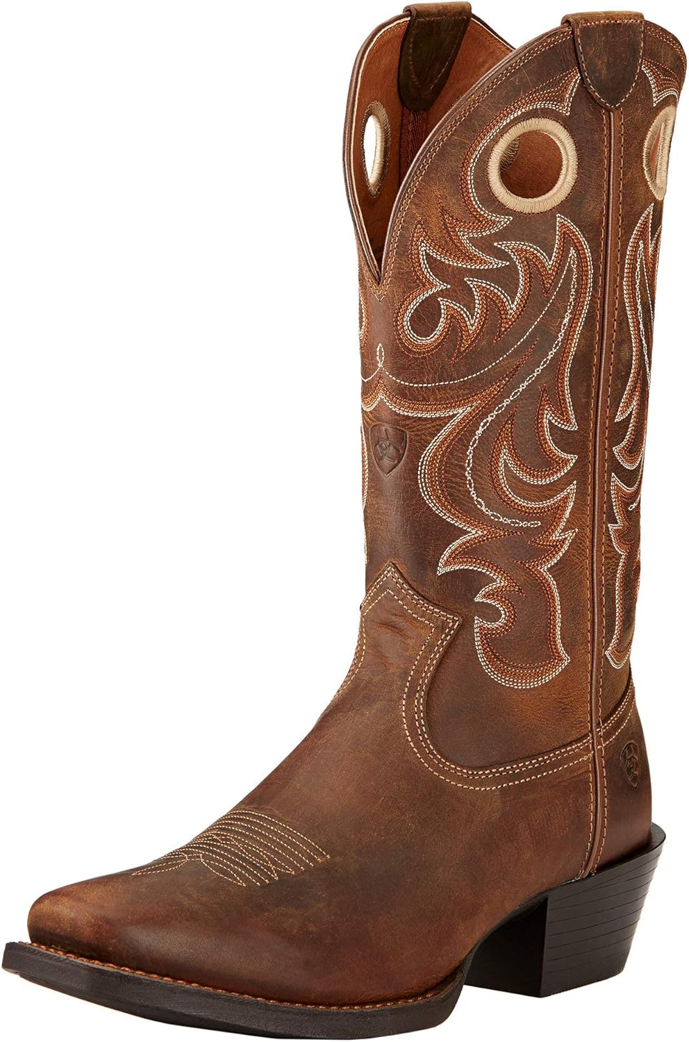 

Мужские ковбойские сапоги Ariat Sport с квадратным носком, коричневый