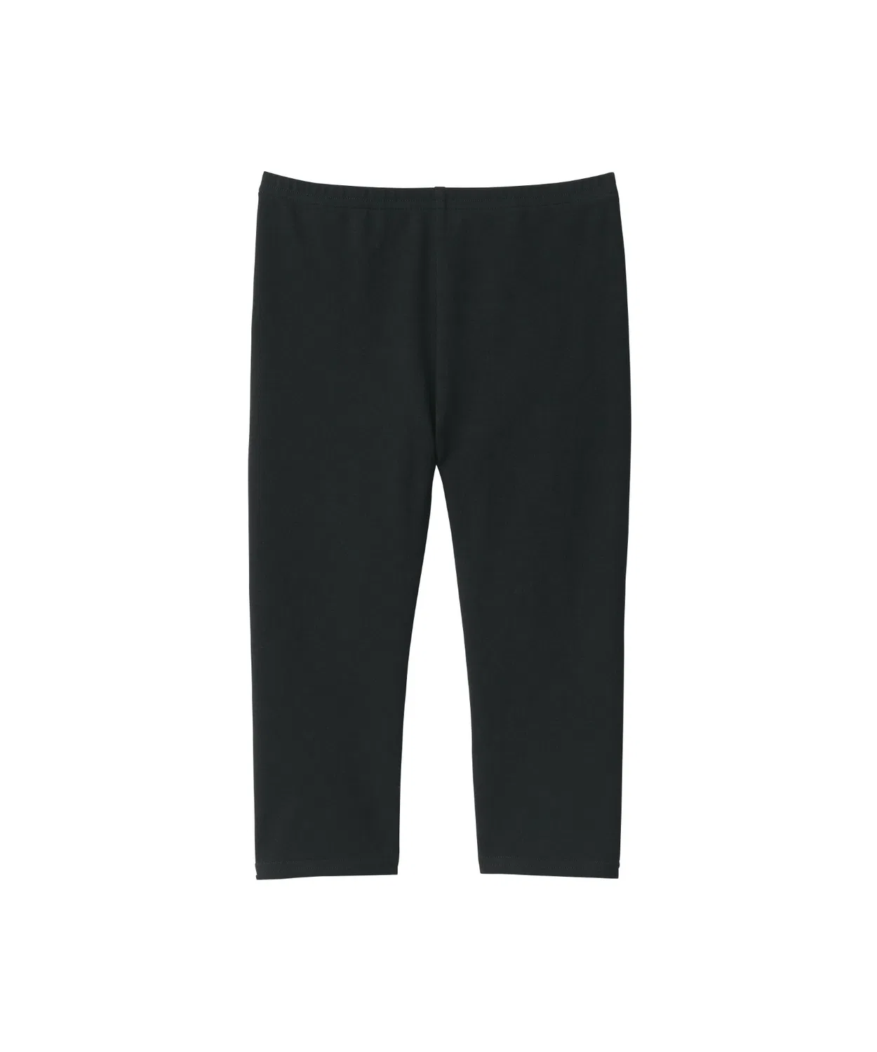 Детские леггинсы 7/8 из стрейч-трикотажа, Organic cotton, чёрные