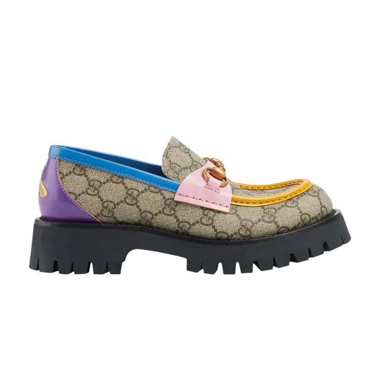 Кроссовки Gucci Wmns Horsebit Loafer, цвет GG Monogram - Beige Multi-Color
