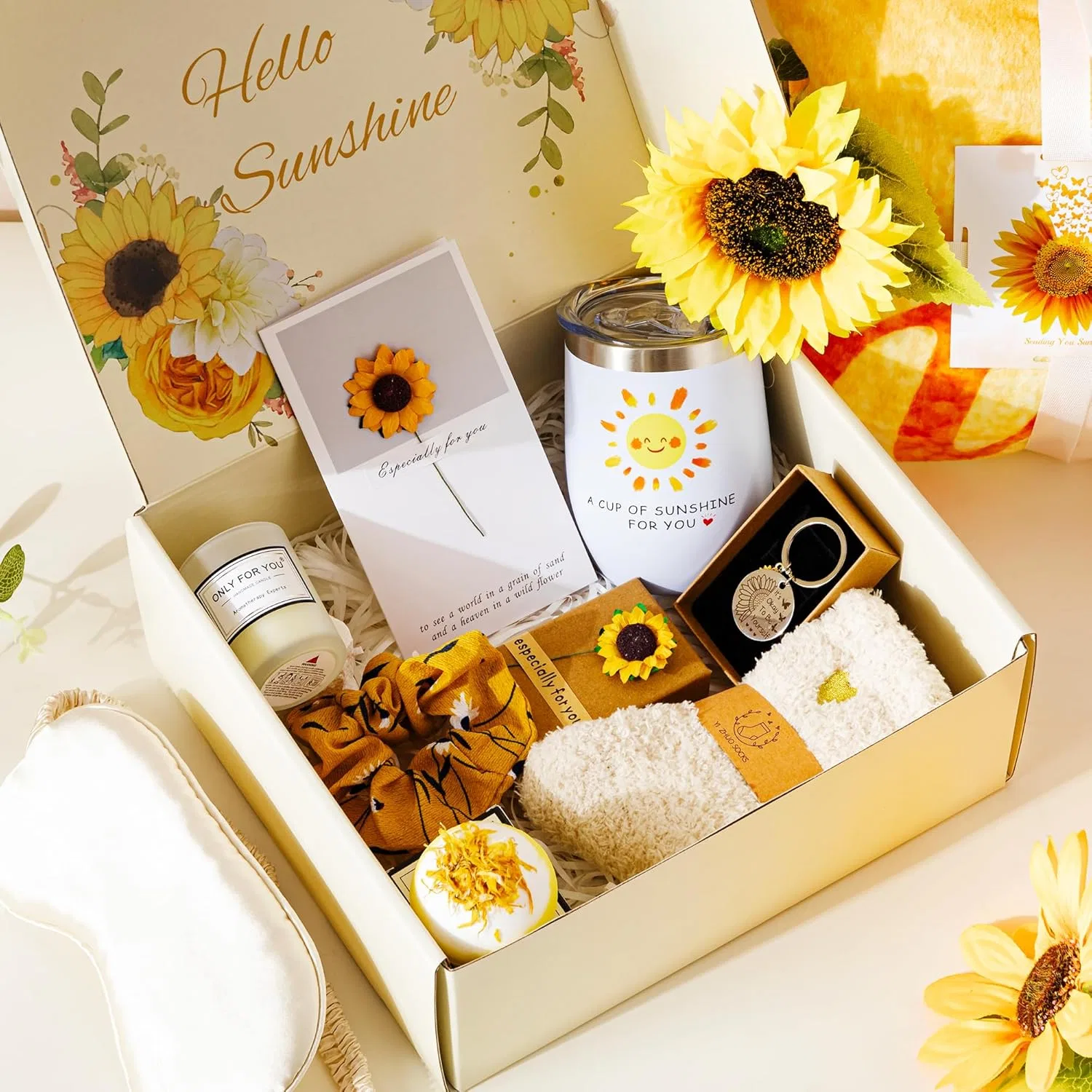 Подарочный набор для женщин Sunflower Pampering Gifts Smokfon, Yellow — фото 2