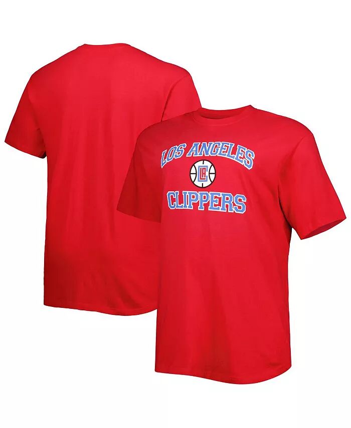 

Мужская красная футболка LA Clippers Big and Tall Heart and Soul Profile