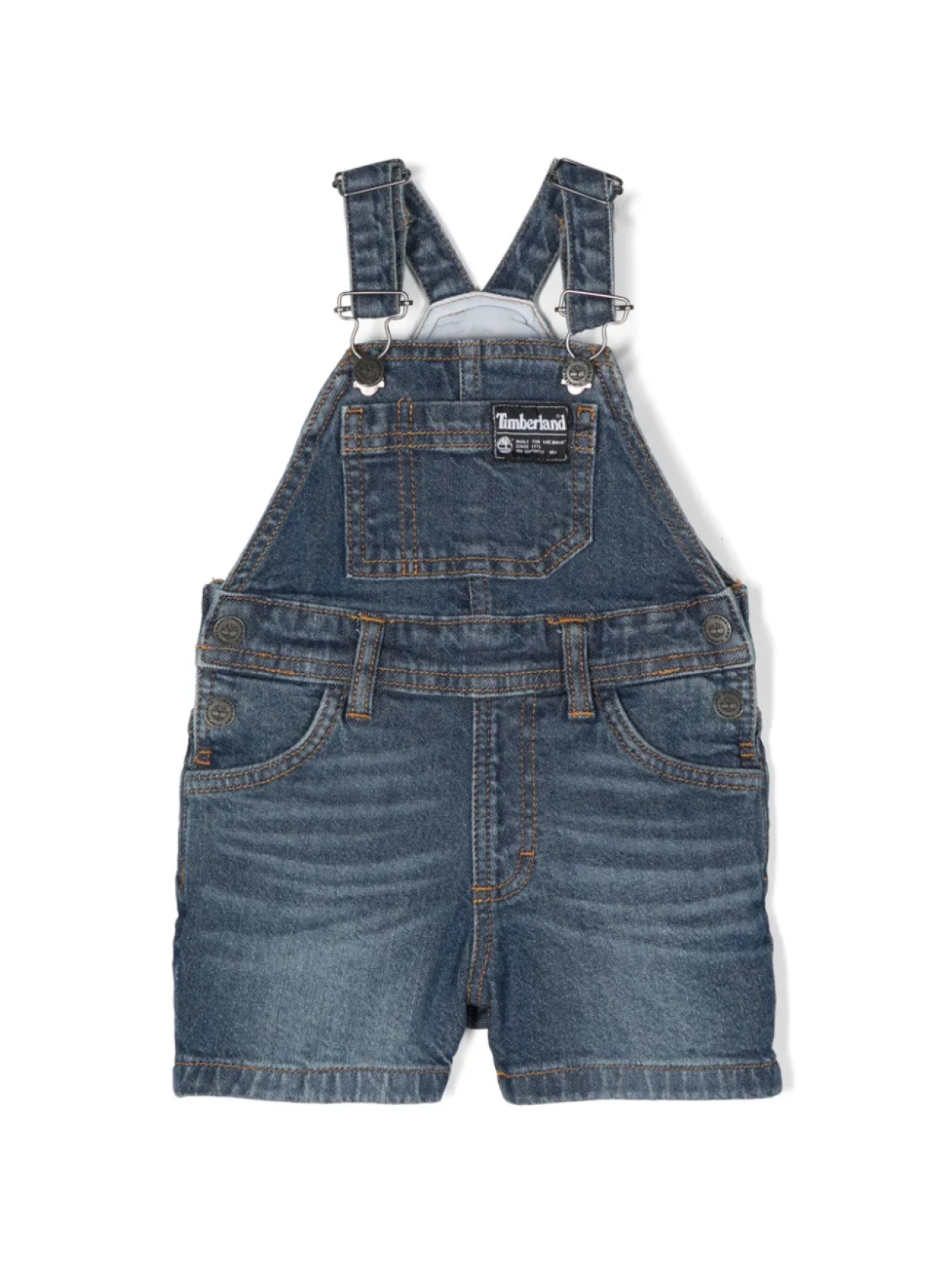 

Короткий джинсовый комбинезон Timberland Kids, синий