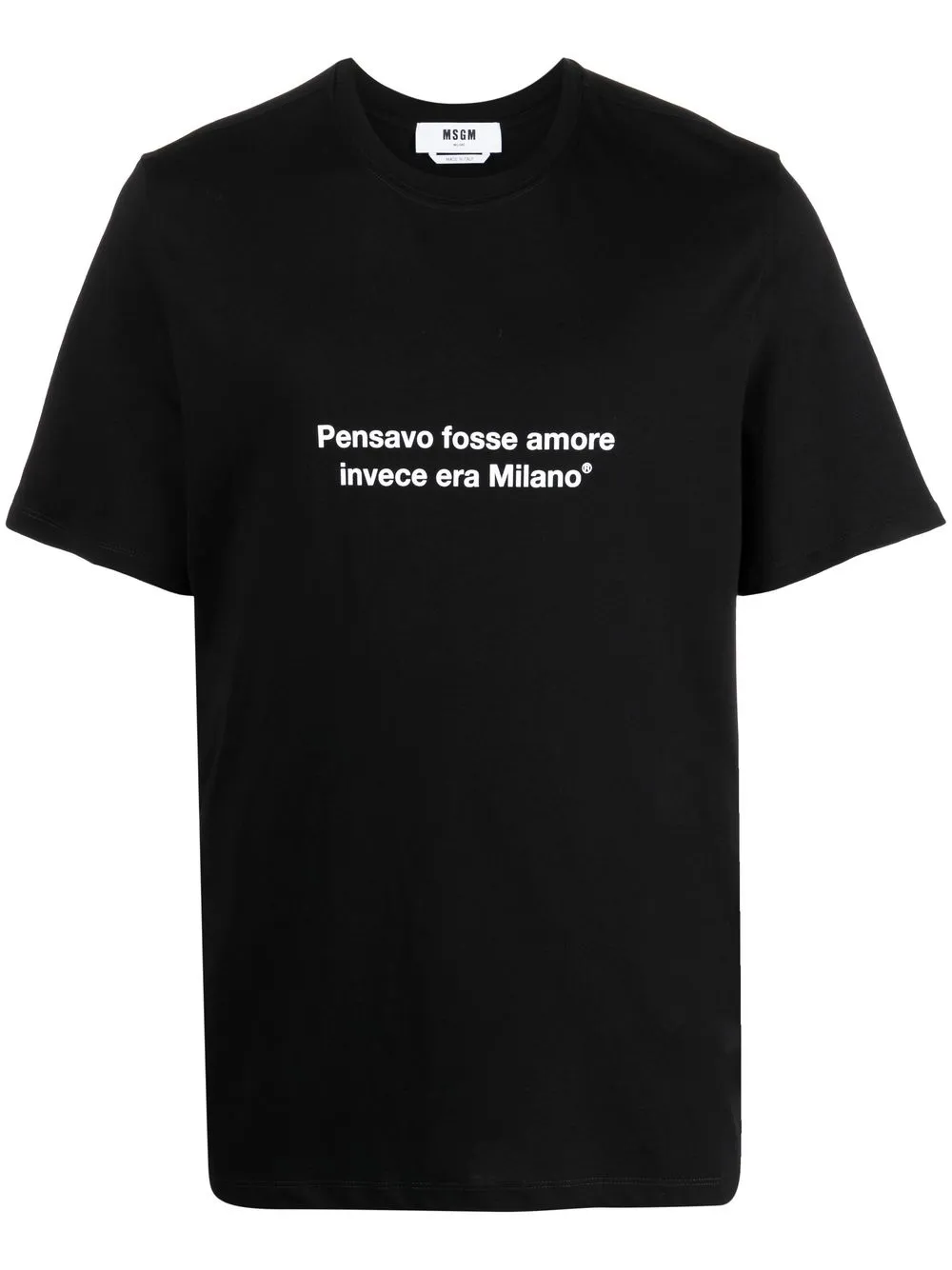 

Футболка с надписью MSGM, черный