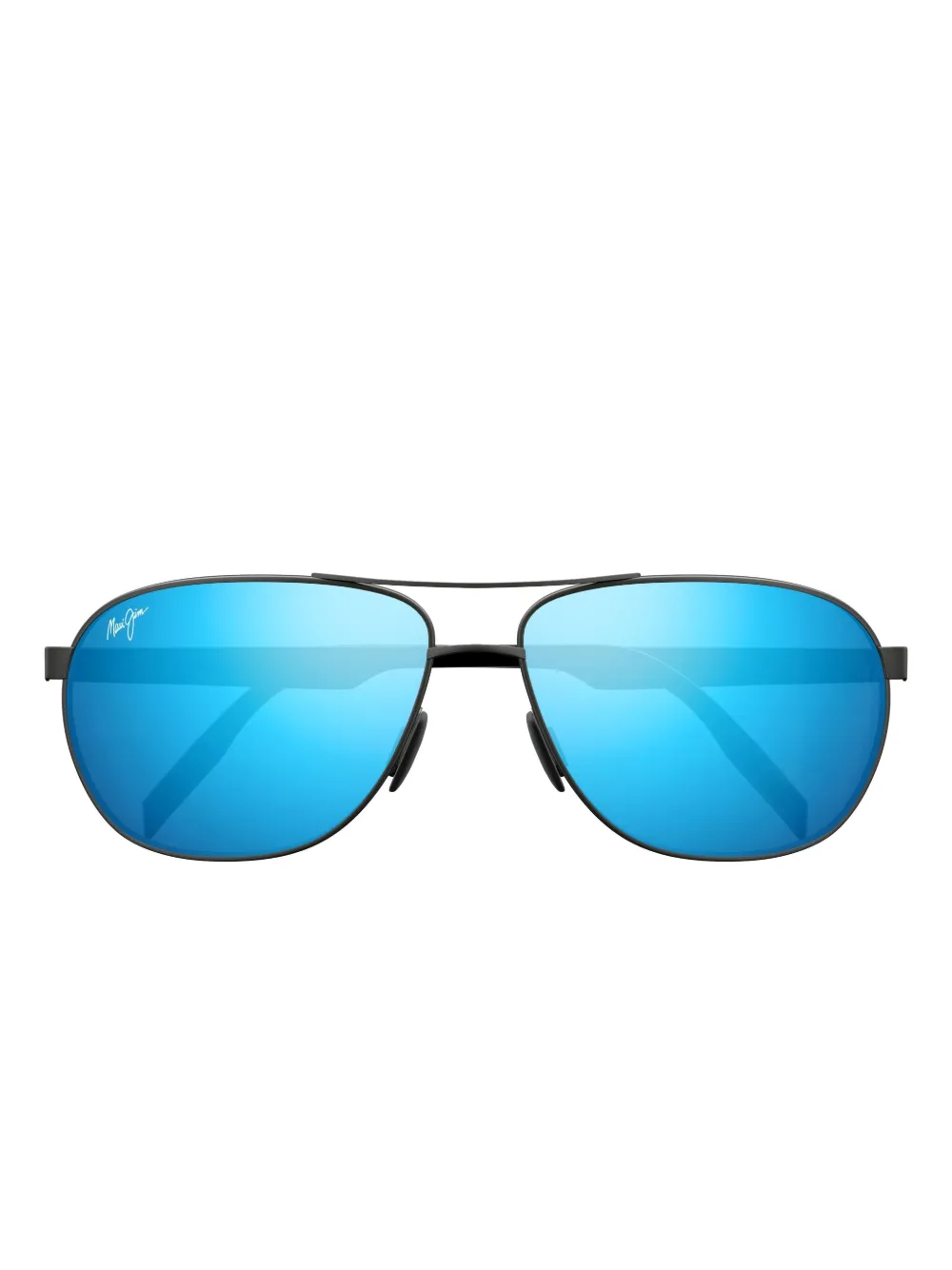 

Зеркальные солнцезащитные очки Maui Jim, черный
