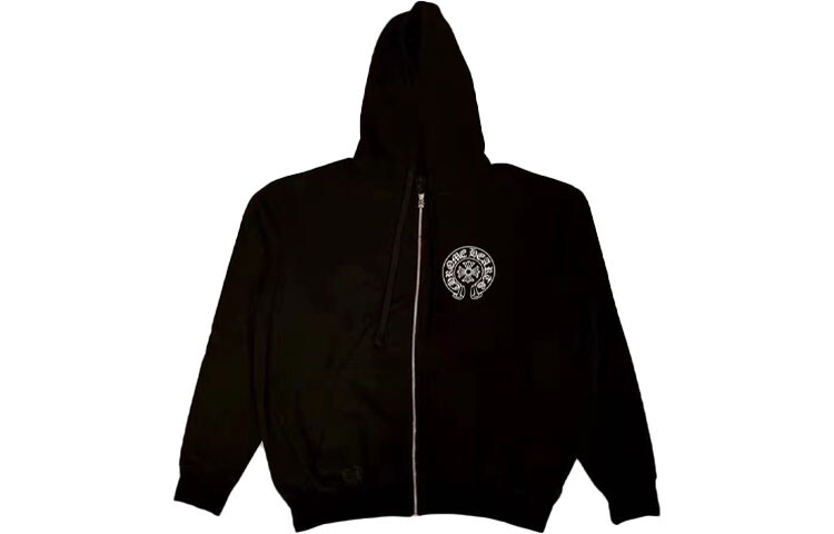 

Толстовка унисекс черная Chrome Hearts, черный