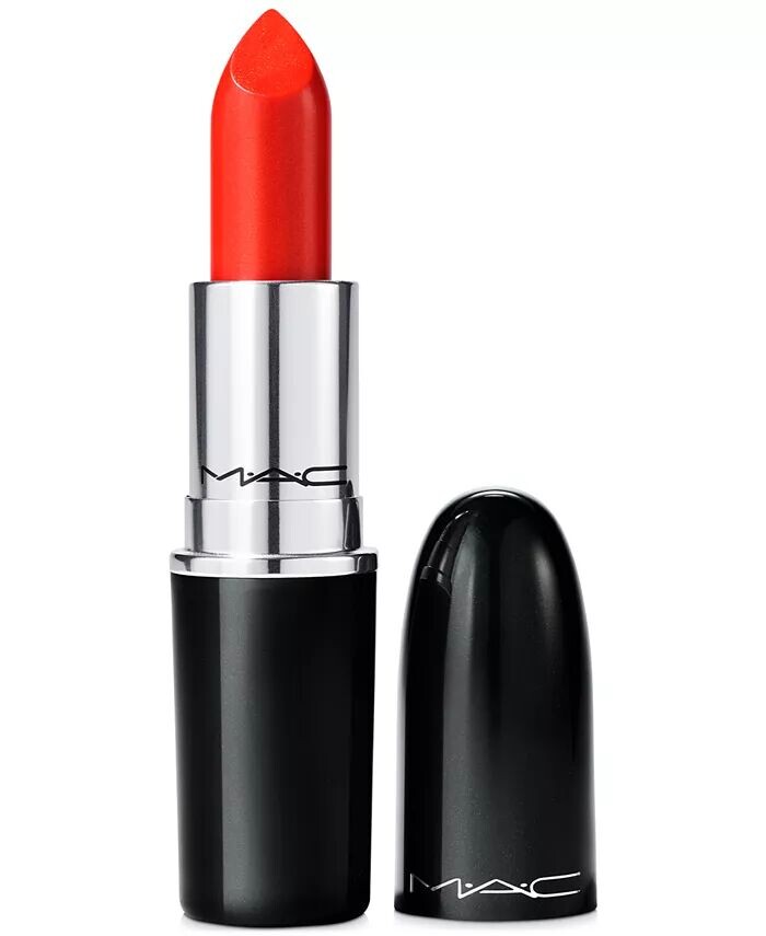 Сияющая губная помада из люстрегласа Mac, цвет TNTeaser (bright orange)