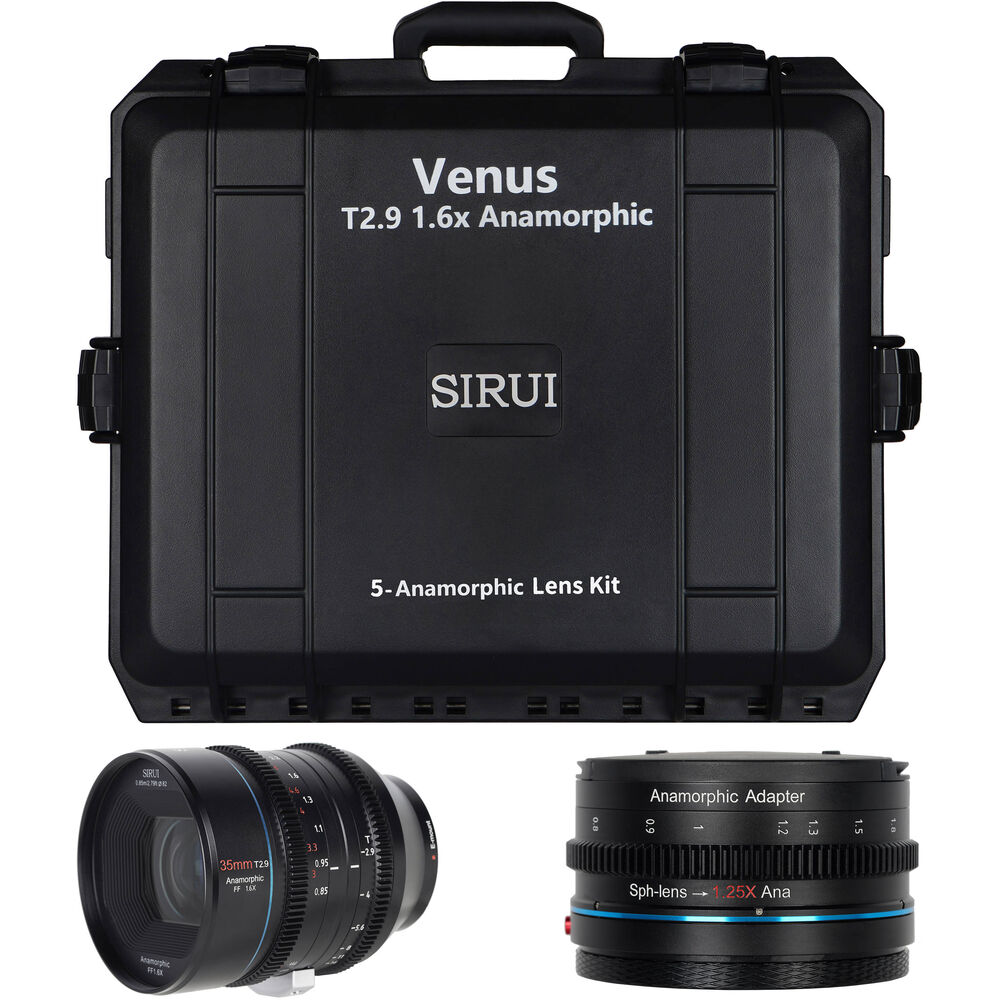 

Кинообъектив Sirui 35mm T2.9 1.6x Full-Frame Anamorphic Lens VENUS SET B-RF