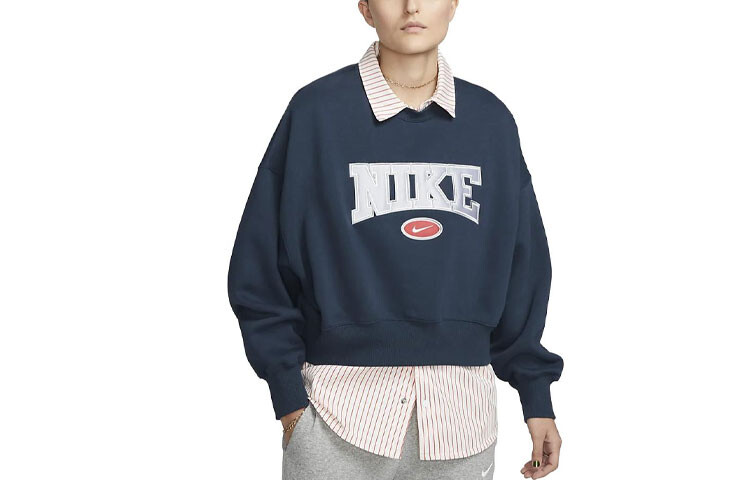 

Свитшот женский темно-синий Nike