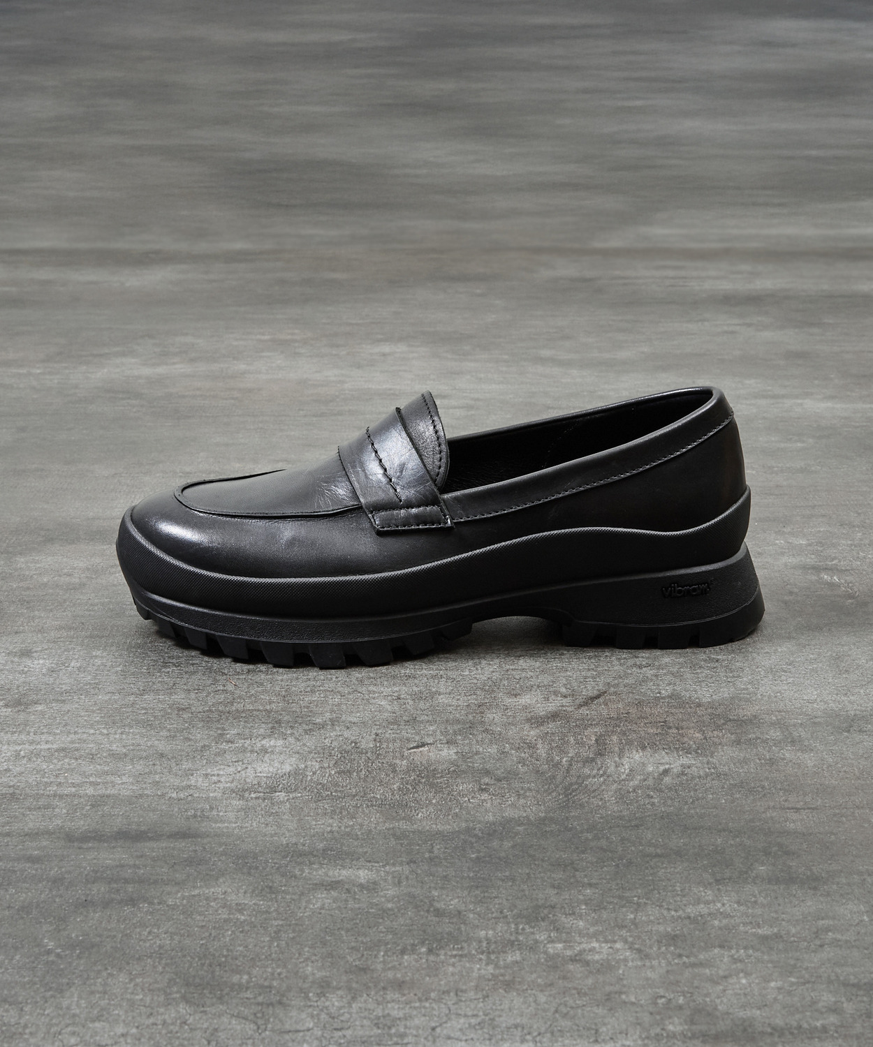 Мужские кожаные лоферы PADRONE с Vibram Sole PU8840-2002 чёрные