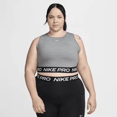 

Футболка Nike Pro, цвет Smoke Grey/Heather/White