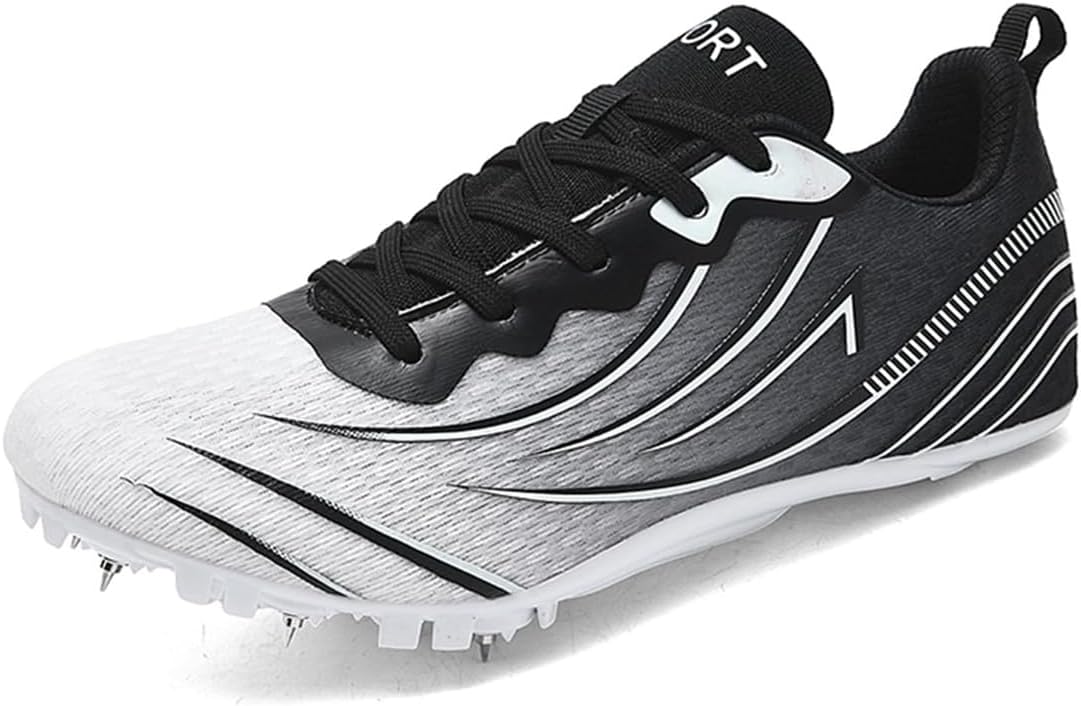 

Мужские и женские легкие кроссовки для легкой атлетики, беговые и прыжковые, противоскользящие спортивные туфли для барьерного бега Donfaauk, черный