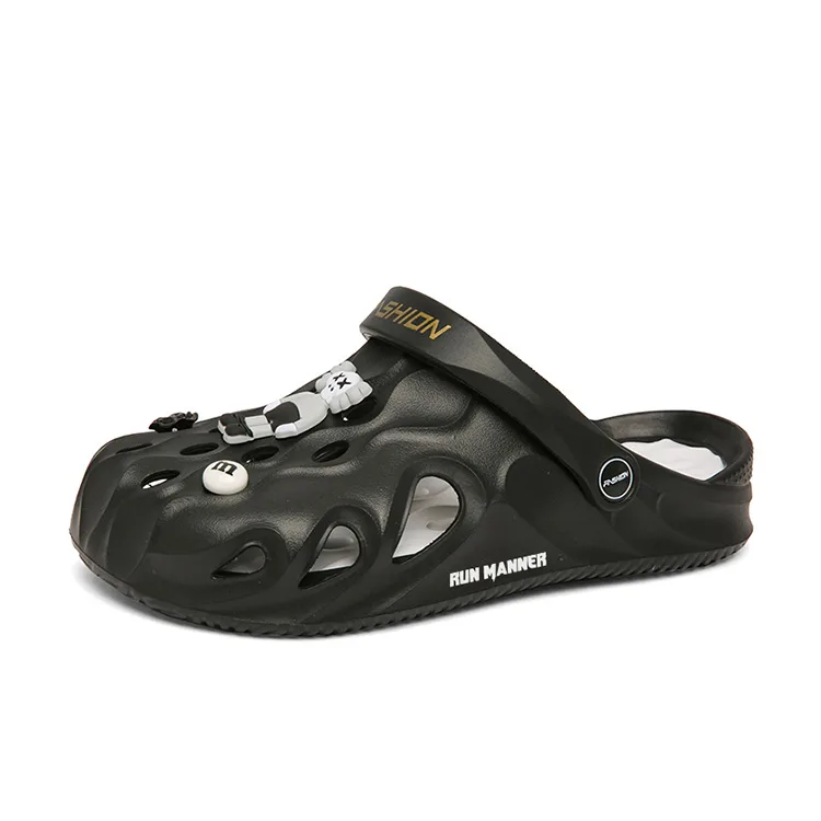 Сабо Unisex Soft Sole с легкой и нескользящей подошвой, устойчивой к истиранию RUN MANNER, черный — фото 2