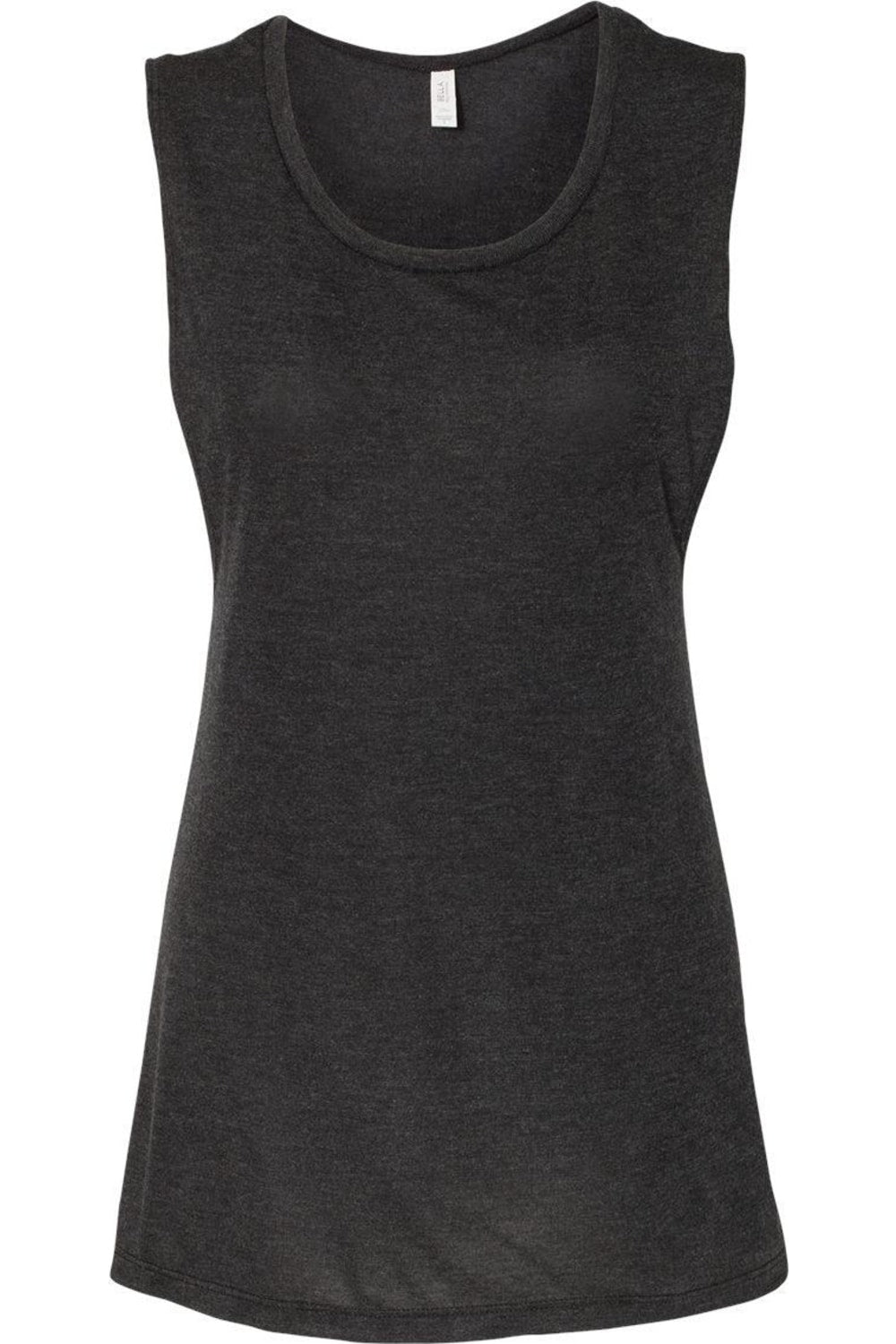 

Женская майка-топ BELLA + CANVAS Flowy Scoop Muscle, цвет black heather