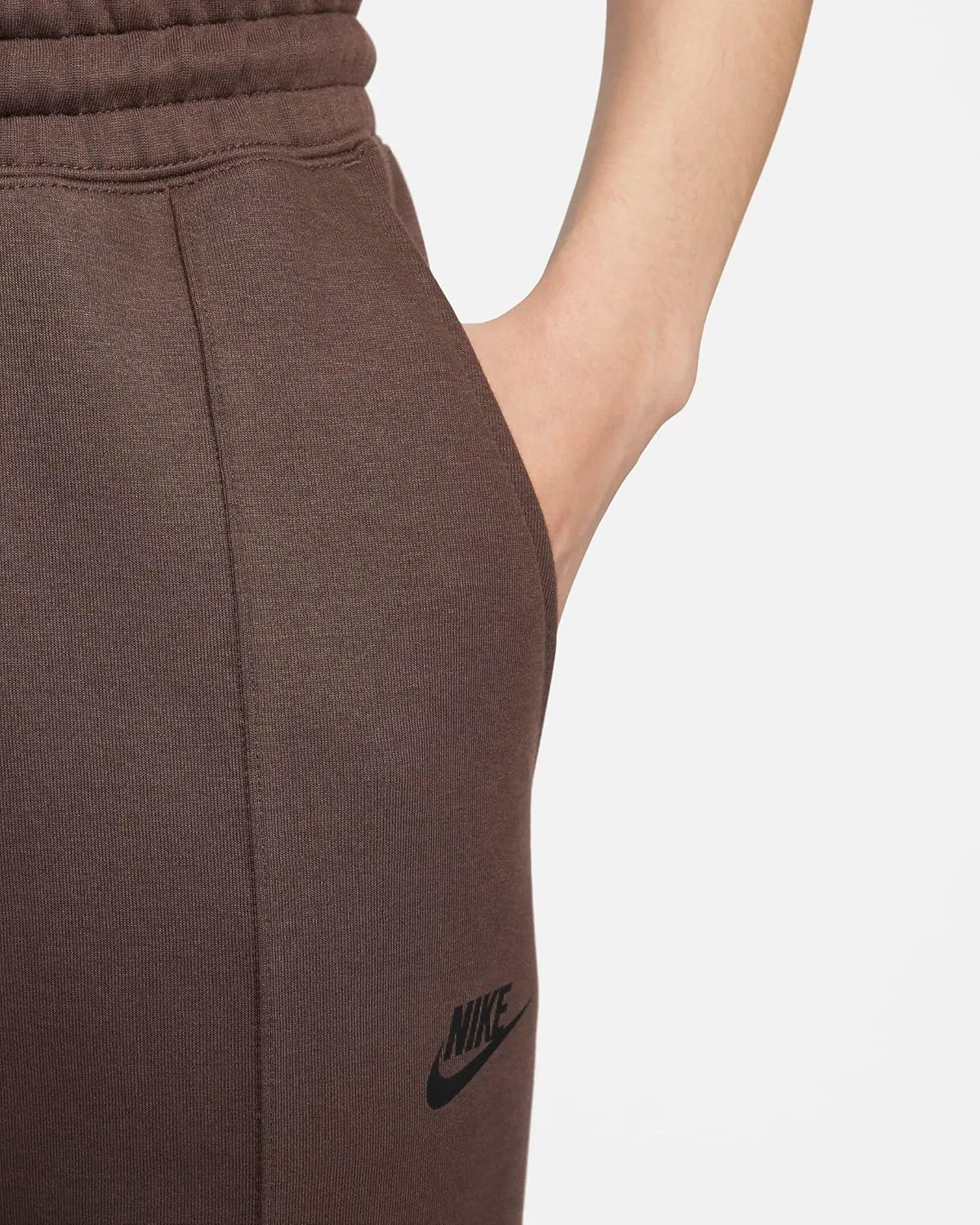 Спортивные брюки Nike Tech Fleece, женские, Baroque Brown/Black — фото 4