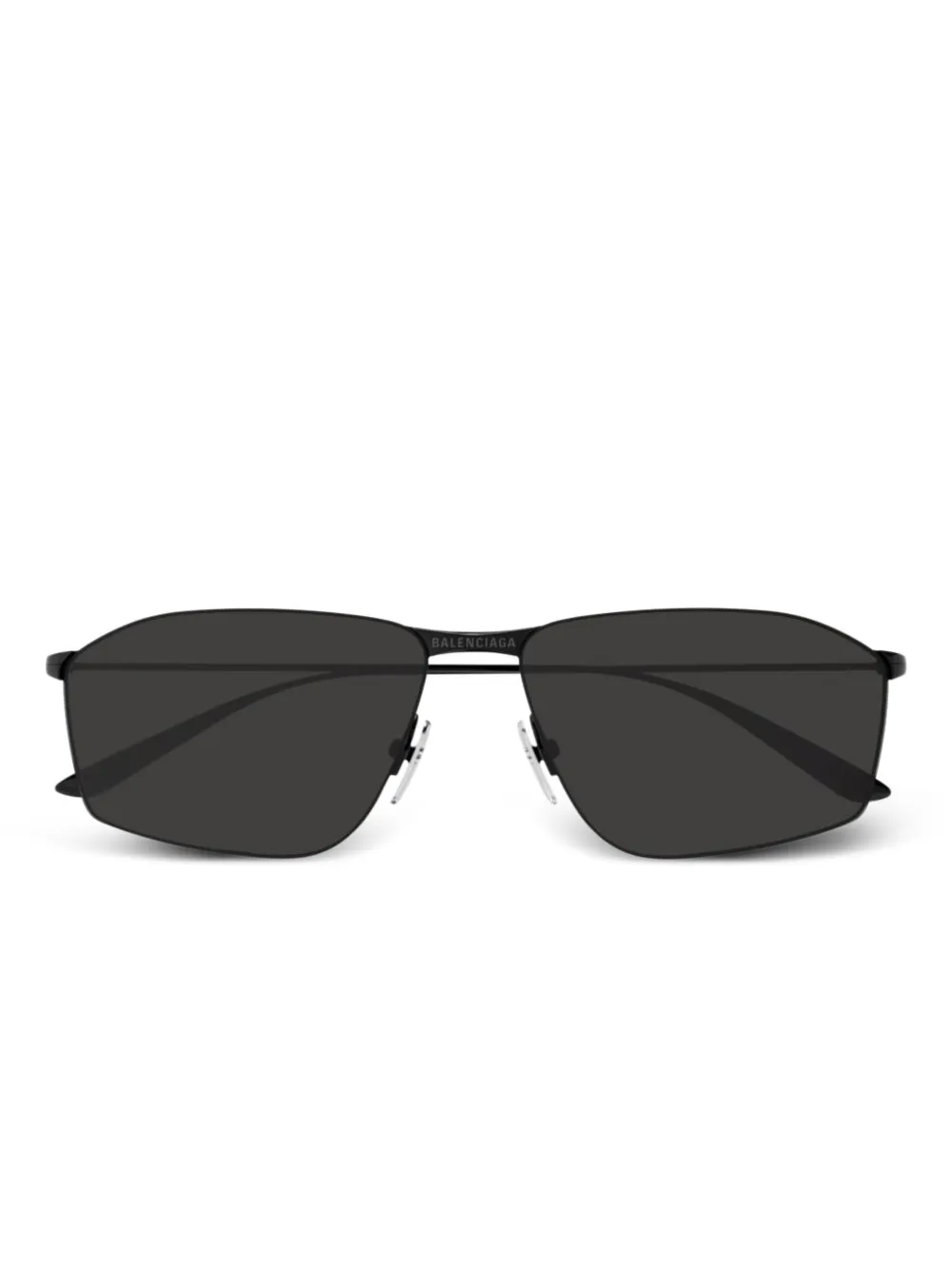 

Солнцезащитные очки в геометричной оправе Balenciaga Eyewear, черный