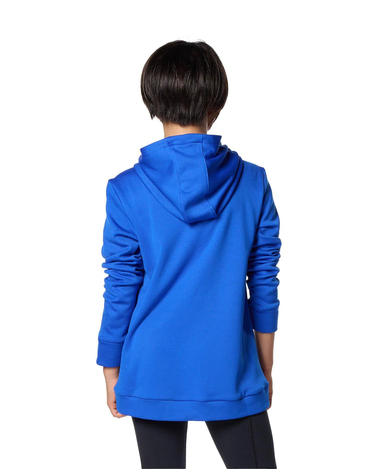 Толстовка с капюшоном UA Rival Fleece, иридисцентная, детская, синяя — фото 2