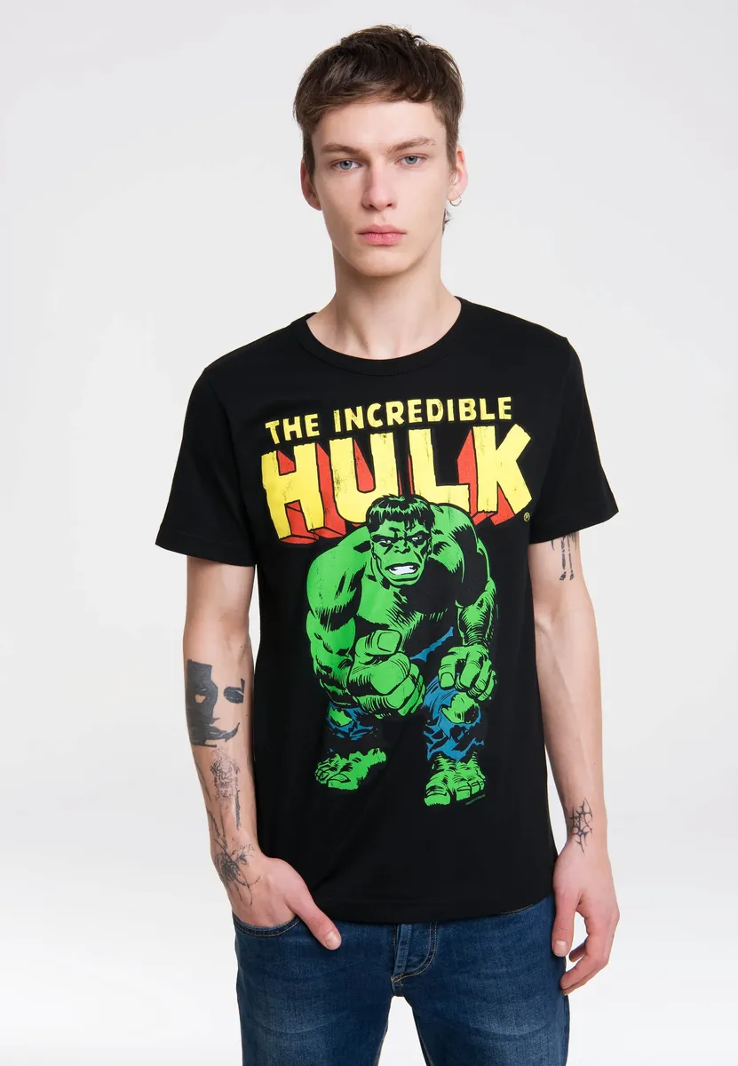

Футболка Logoshirt "Hulk - Marvel - The Incredible", с классным принтом, черный