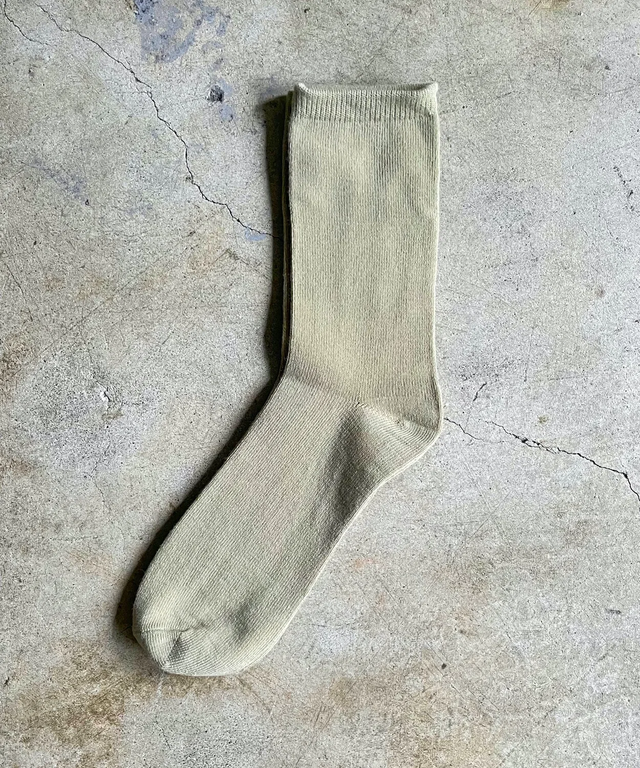 Носки однотонные SZT, хлопок, набор 3 пары, sage green