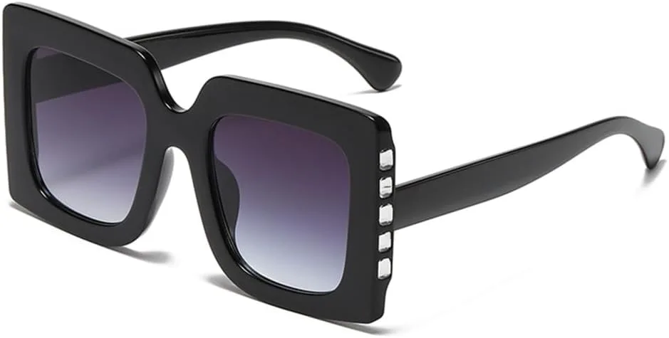 

Модные женские солнцезащитные очки для женщин, современные роскошные солнцезащитные очки в винтажном стиле со стразами, солнцезащитные очки UV400 LVTFCO, Black