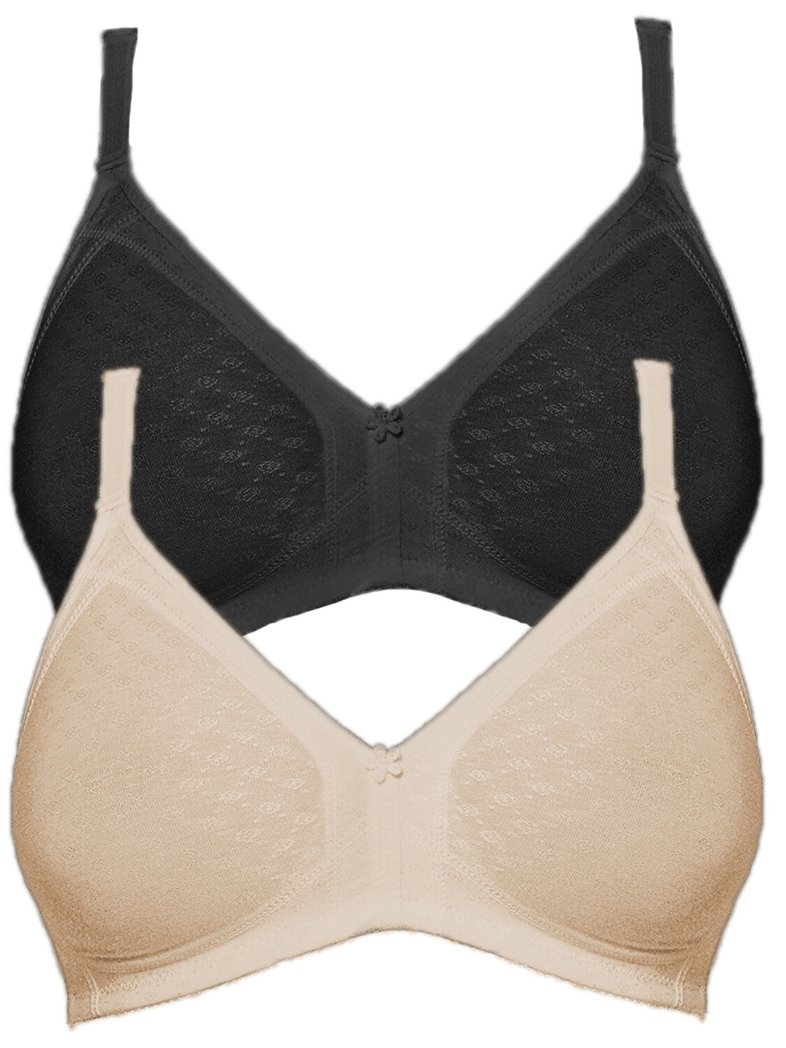 

Бюстгальтер без косточек SUSA 2er Pack BH ohne Bügel Topsy, цвет Haut Schwarz