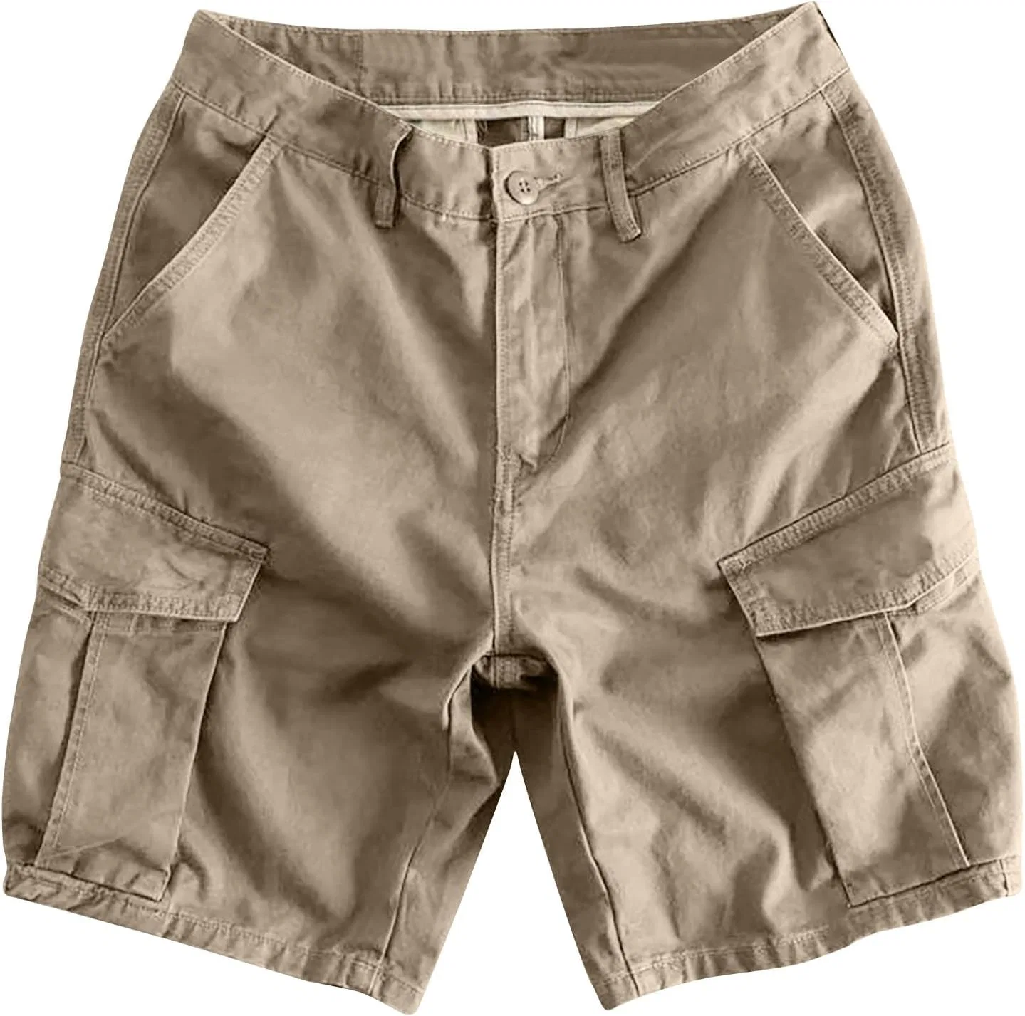 Шорты карго мужские с карманами, A01_khaki
