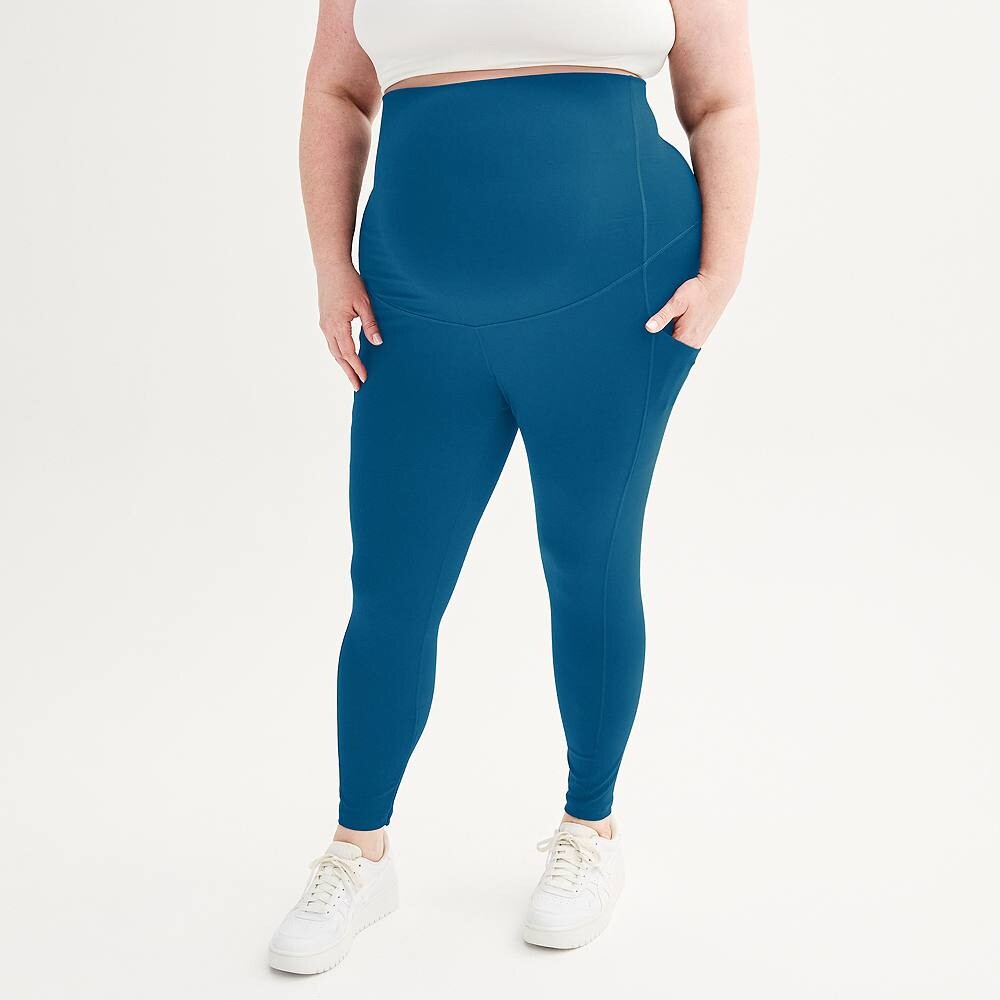 

Леггинсы Tek Gear Ultrastretch размера 7/8 для беременных больших размеров, цвет Blue Crayon