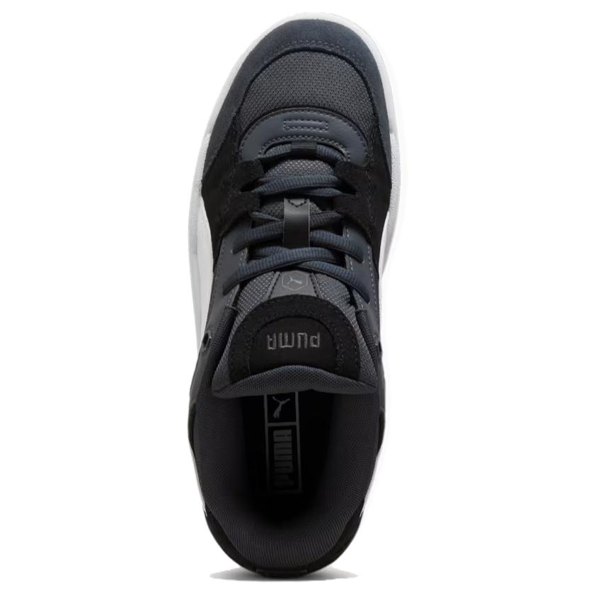 PUMA 180 Кроссовки для скейтбординга из вельвета с низким верхом унисекс серо-белые, цвет Gray White — фото 4