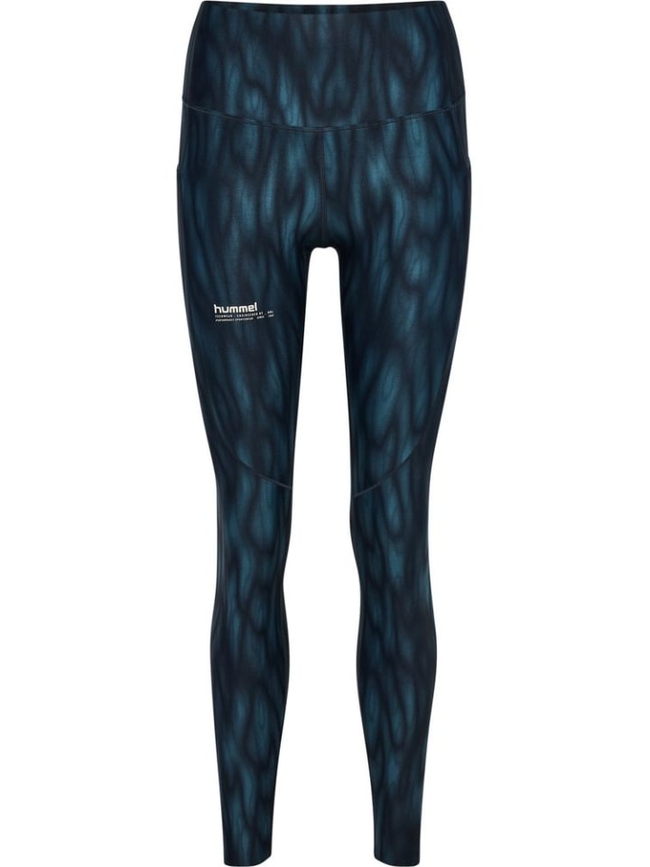 

Леггинсы Hiit Aop Intensity Hw Tights синего цвета Hummel