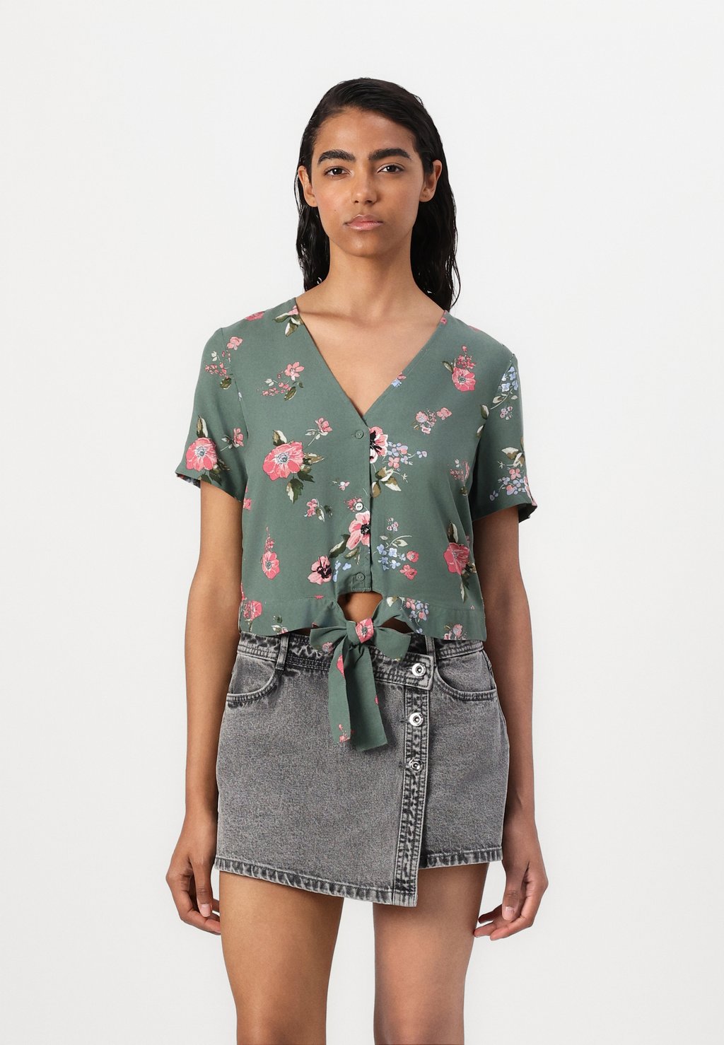 

Блуза VMEASY SHIRT TIE Vero Moda, светло-зеленый