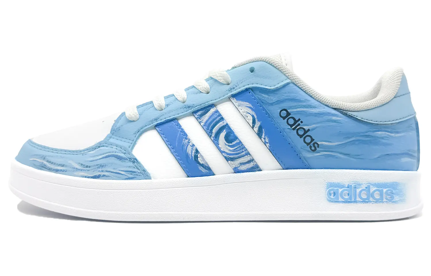 

Adidas Neo Низкие мужские кроссовки для скейтбординга Breaknet, синие и белые