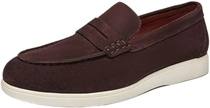 Лоферы велюровые, дышащие, Men's, белый с заплаткой и звездой DUYHBAWRS