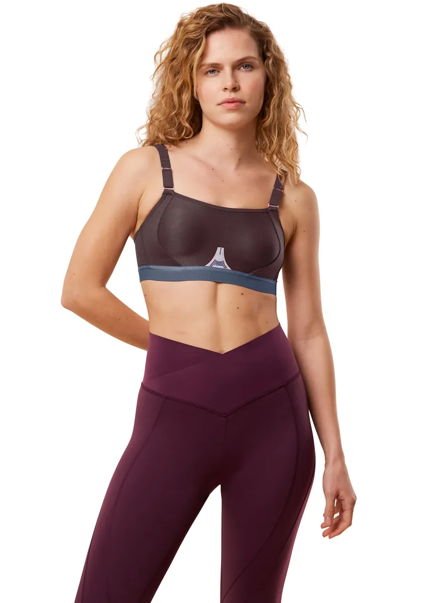 

Спортивный бюстгальтер Triaction by Triumph "Triaction Gravity Lite N EX", без косточек, бордовый