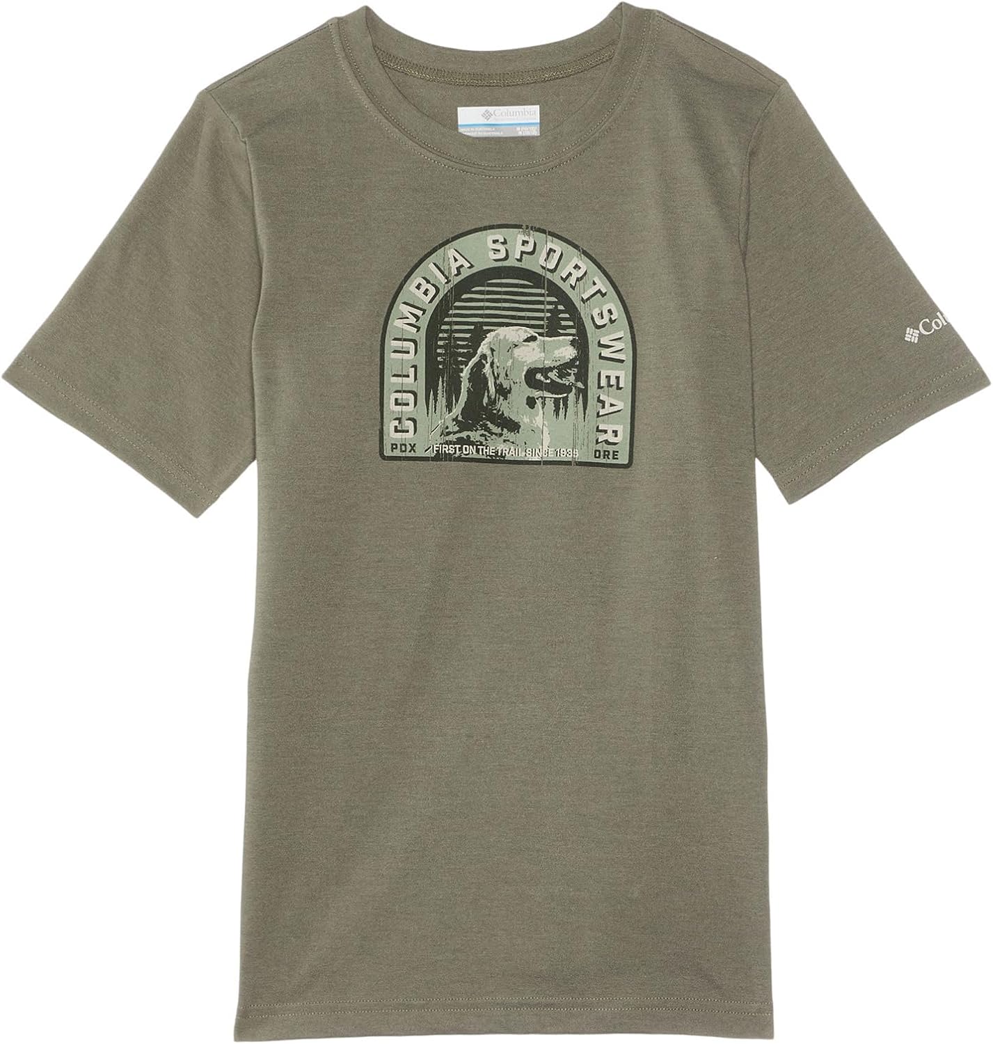 

Columbia Boys La Poudre Pass футболка с коротким рукавом, Stone Green/Furry Friend, Зеленый, Columbia Boys La Poudre Pass футболка с коротким рукавом, Stone Green/Furry Friend