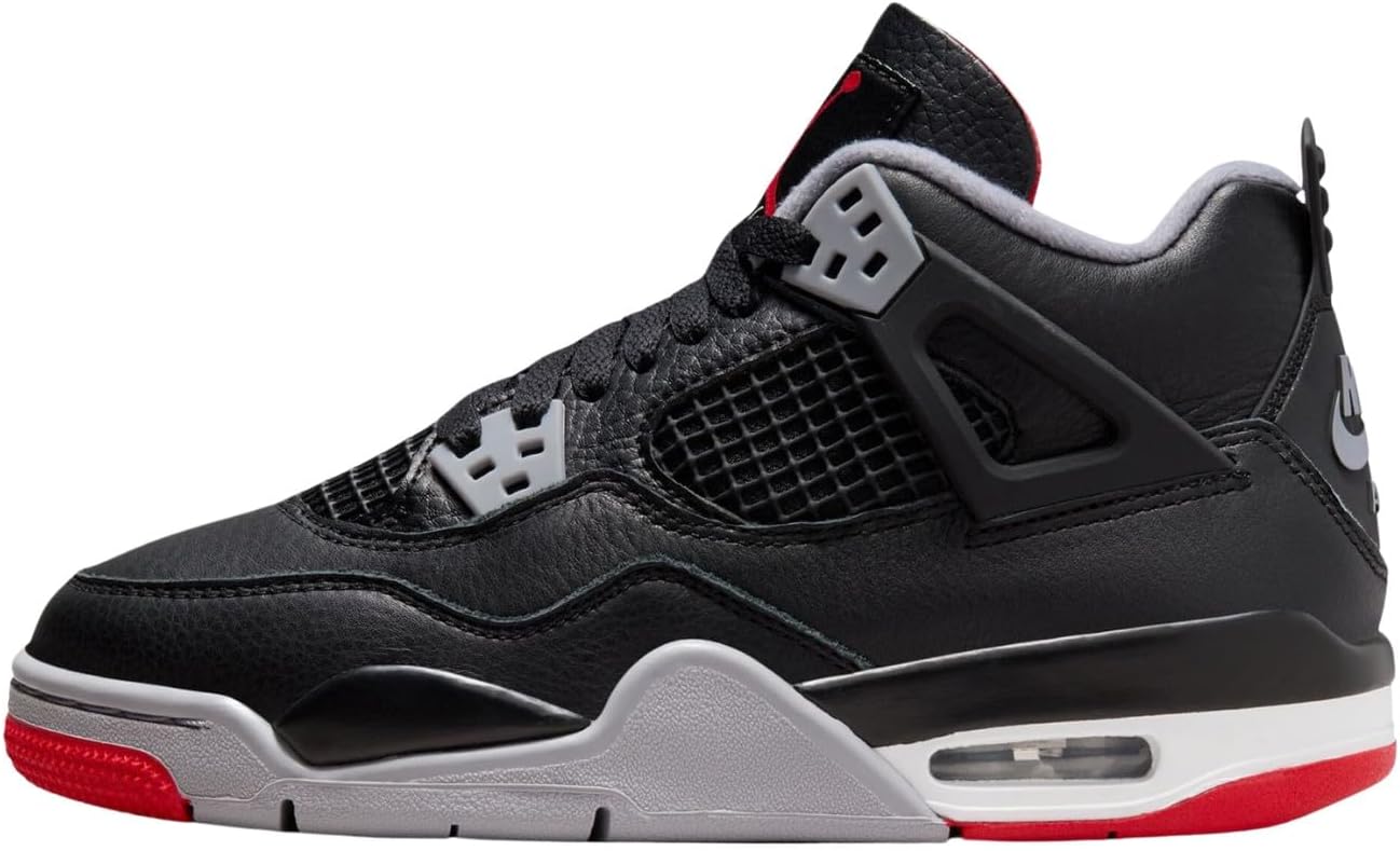 

Детские кроссовки Nike Jordan 4 Retro, белый/черный/красный/серый