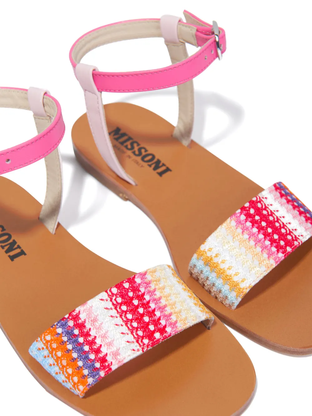 Сандалии с узором Missoni Kids, розовый — фото 2