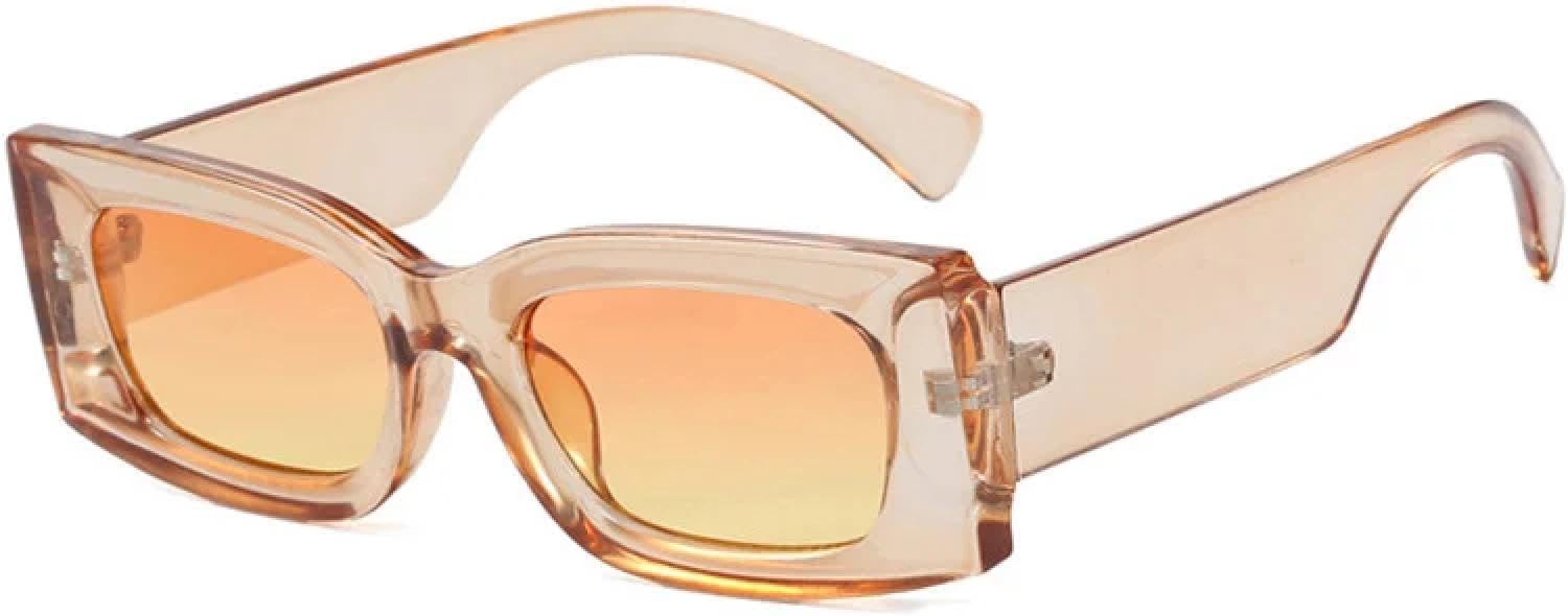 

Популярные панк-солнцезащитные очки для женщин, ретро-леопардовый принт, защита от УФ-излучения UV400, трендовые очки для активного отдыха для мужчин TVTBBVV, Lightbrown-orange